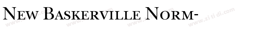 New Baskerville Norm字体转换